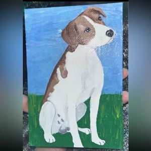 Hand Painted Jack Russell Terrier